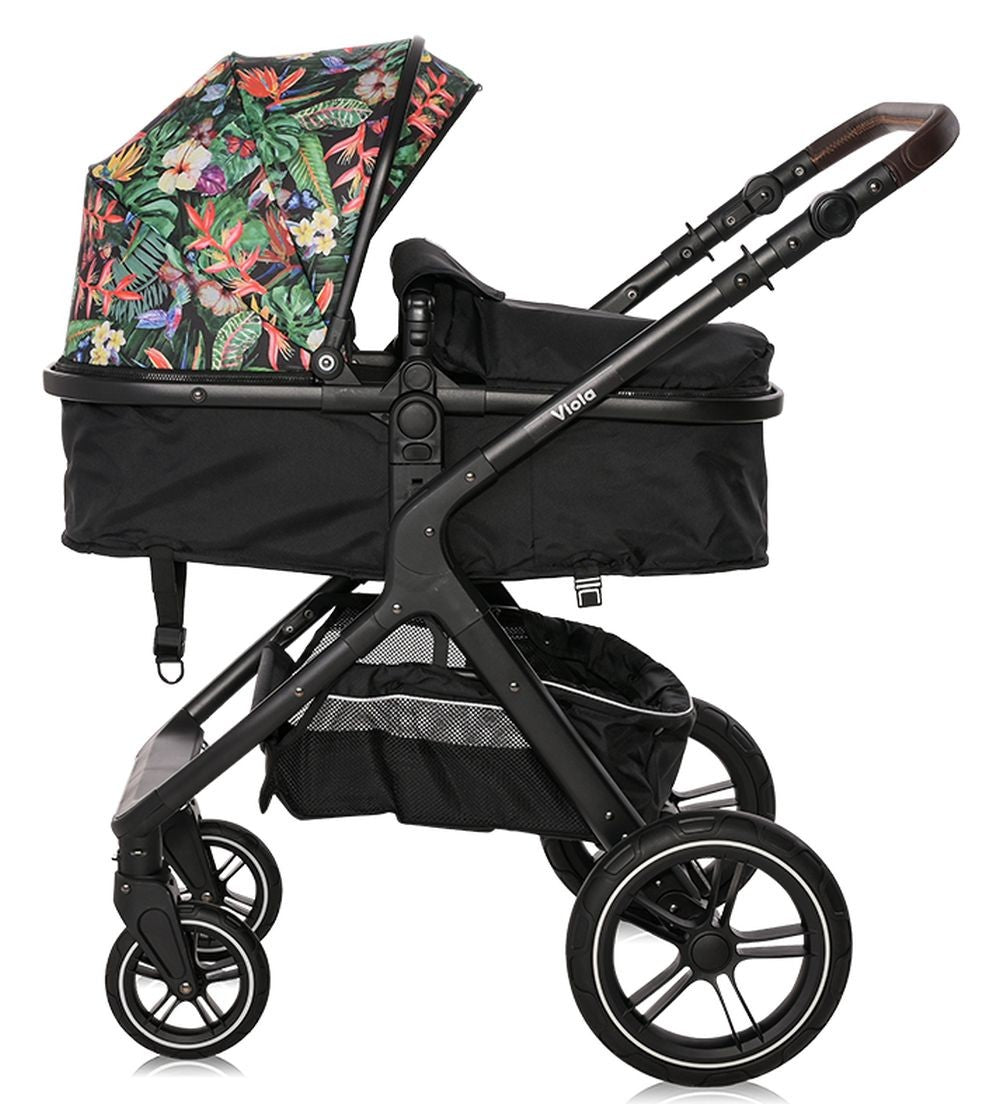 Carrito De Bebé Trío Viola Hasta 22 Kg Tropical Flowers_1