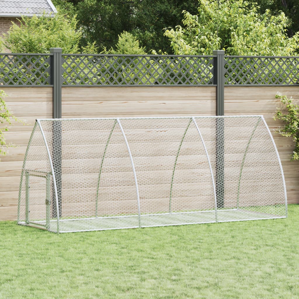 Conejera Acero Galvanizado Plateado 105x300x120 Cm_1