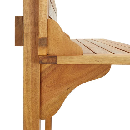 Mesa Alta De Balcón De Madera Maciza De Acacia 90x37x122,5 Cm_4
