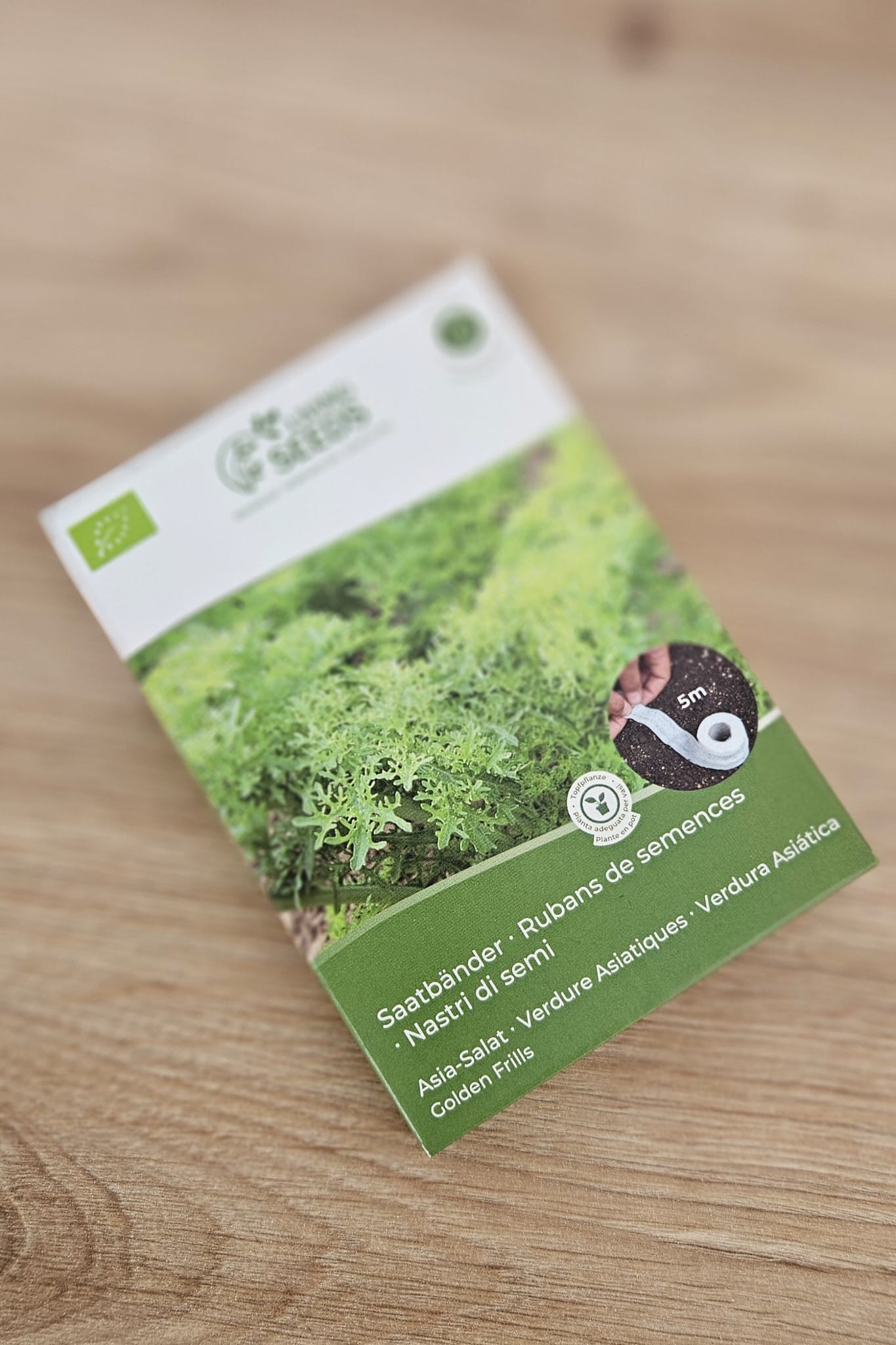 Tira De Semillas Verdura Asiática Golden Frills