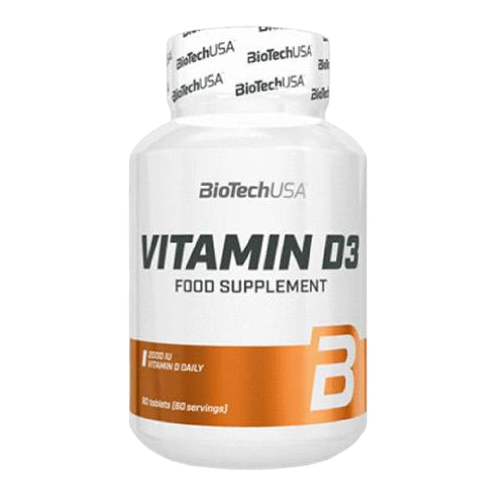 Vitamina D3 - 60 Tabletas - Vitamina D - Biotech Usa_0