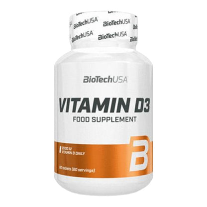 Vitamina D3 - 60 Tabletas - Vitamina D - Biotech Usa_0