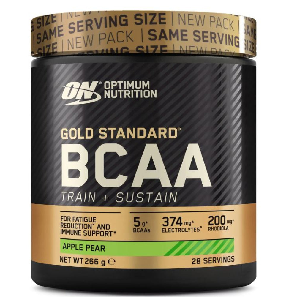 Gold Standard Bcaa Train + Sustain 266 Gr Manzana - Pera_0