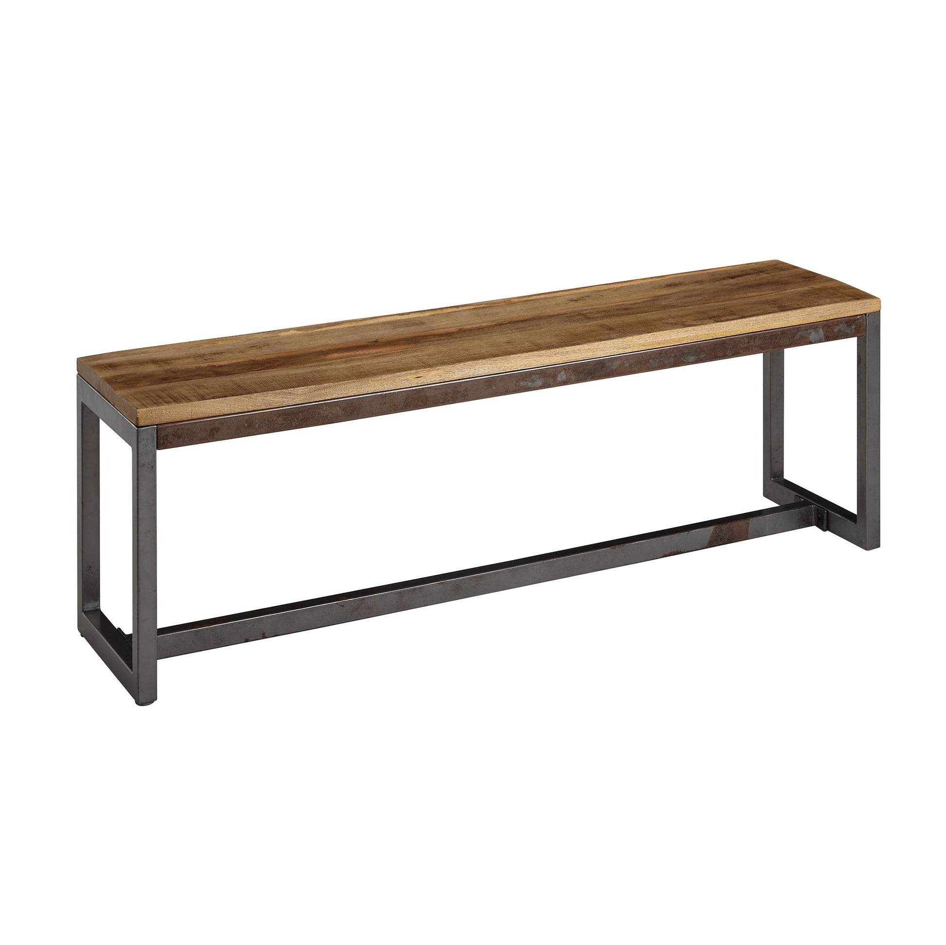 Banco De Madera De Mango De Madera Maciza 120 X 46 X 45 Cm_0