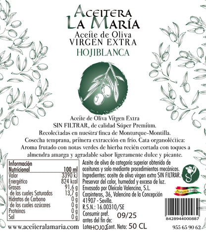 Aceite De Oliva Virgen Extra 25 Cl Cristal Hojiblanca Cosecha 2025-2026_2