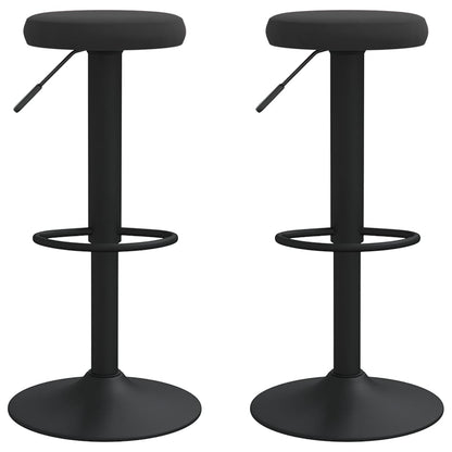 Taburetes De Cocina 2 Unidades Terciopelo Negro_0