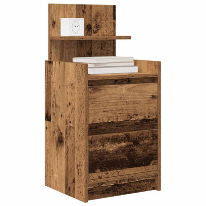 Mesillas De Noche Con 2 Cajones 2 Uds Madera Vieja 38x34x80 Cm_2
