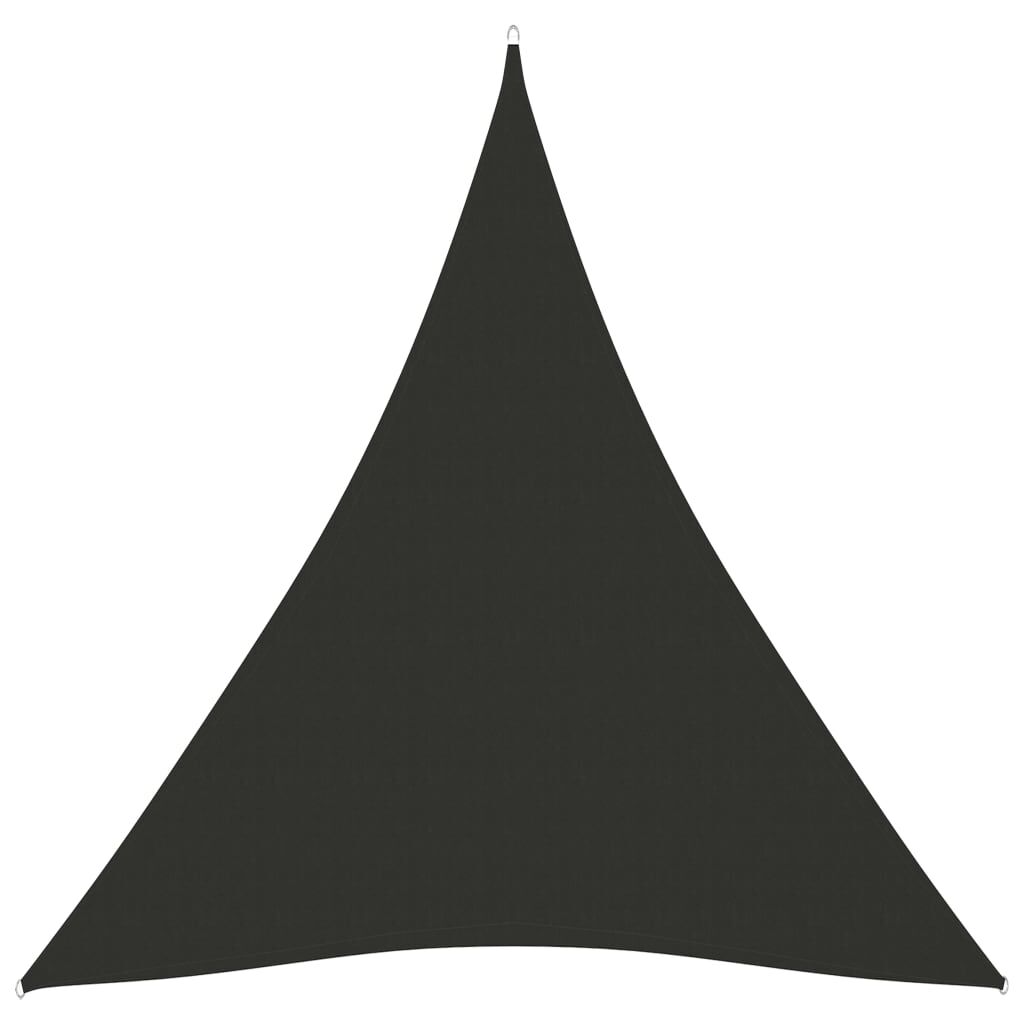 Vidaxl Toldo De Vela Triangular Tela Oxford Gris Antracita 4x5x5 M_0