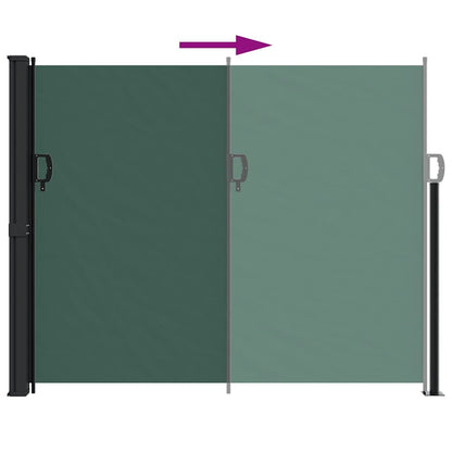 Vidaxl Toldo Lateral Retráctil Verde Oscuro 160x600 Cm_4