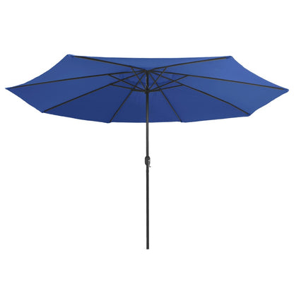 Sombrilla De Jardín Con Palo De Metal Azul Azure 390 Cm_1