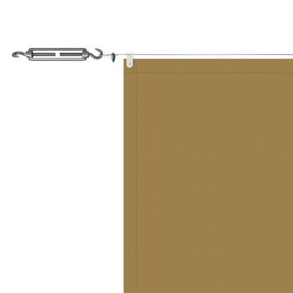 Vidaxl Toldo Vertical Beige 60x1000 Cm Tela Oxford_4