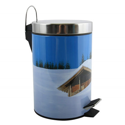 Msv 100527-3 Litros Acero Inoxidable Sepia Cottage Bin_1