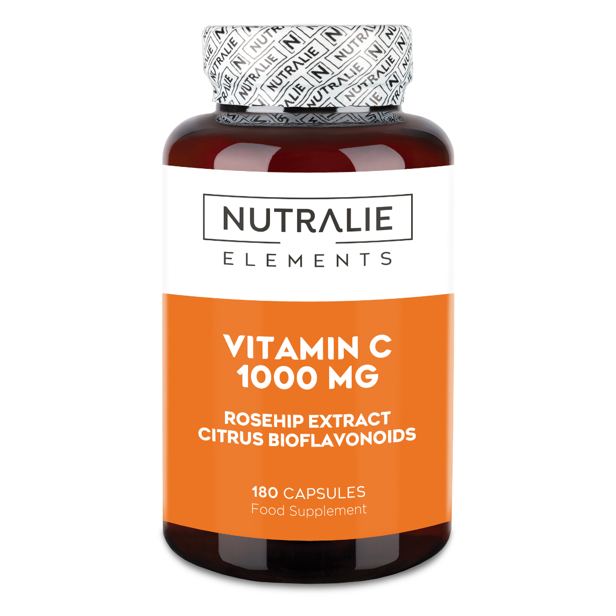 Nutralie Vitamina C 1000mg Rosa Canina + Vit C Antioxidante 180 cápsulas