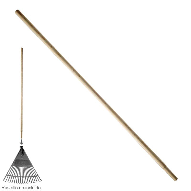 Mango Madera Conico 1200x28 Mm. Rastrillo Plástico