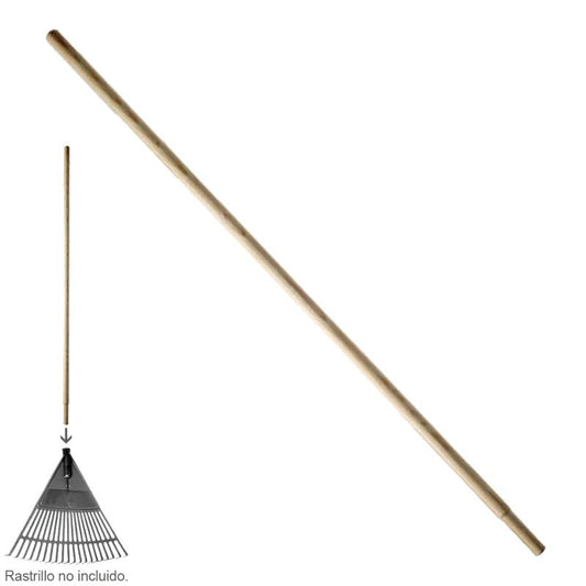 Mango Madera Conico 1200x28 Mm. Rastrillo Plástico