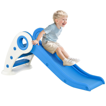 Homcom Tobogán Plegable Para Niños De 18-36 Meses Con Rampa Escalera 120x50x56cm_0