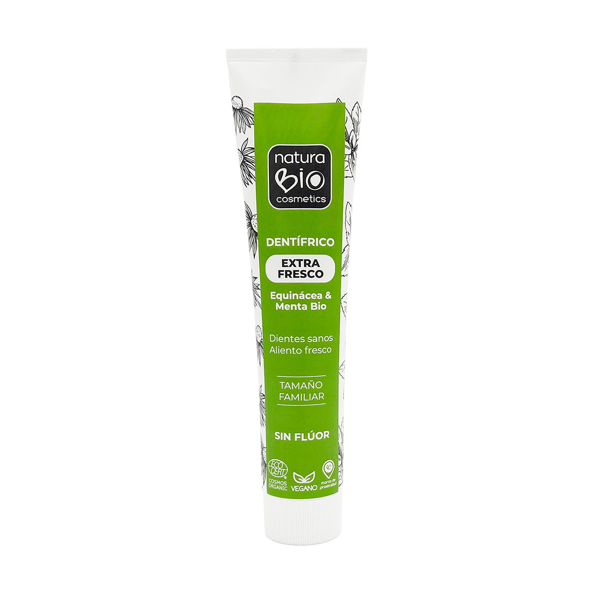 Pasta de Dientes Extra Fresca Equinácea & Menta BIO, NuturaBio Cosmetics, 125ml