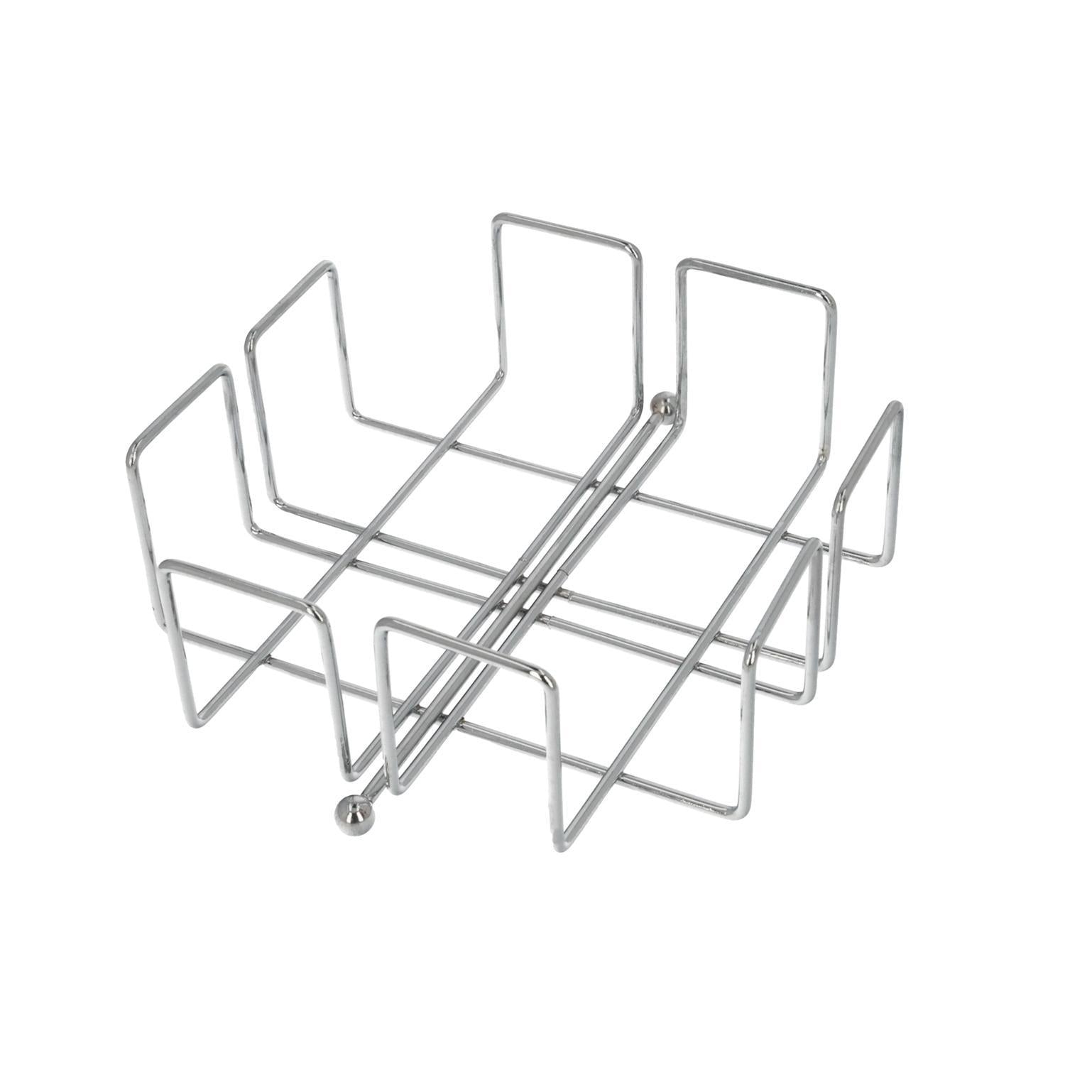 Servilletero Mesa,  Acero Cromado Forma Cuadrada Horizontal_1