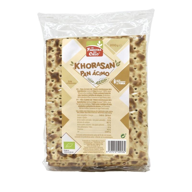 Pan ácimo de trigo khorasan KAMUT® BIO  La Finestra Sul Cielo 200 g