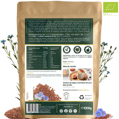 Semillas De Lino Marrón Bio 1kg_4