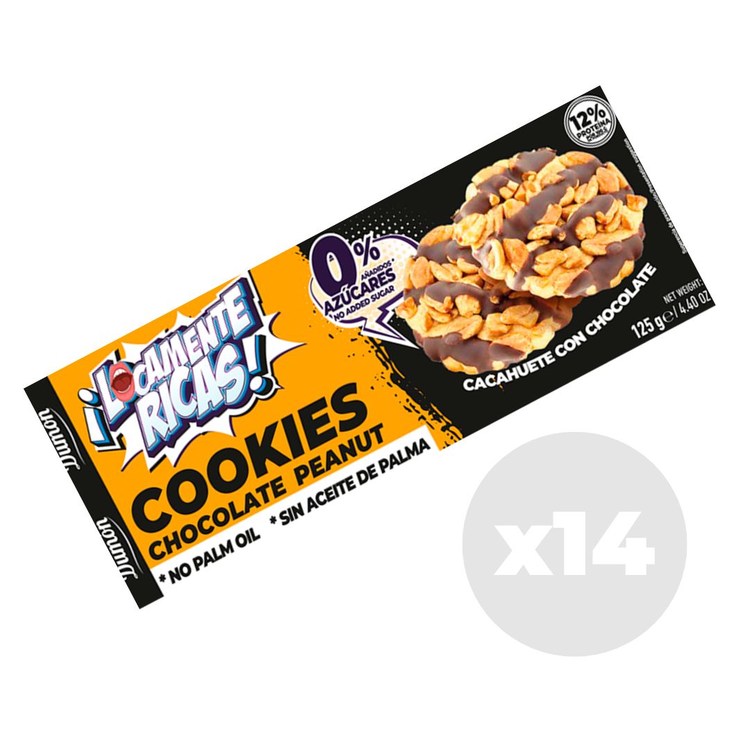 Galletas De Cacahuate Y Crema Blanca 128gr - Dumón, Snack Sin Azúcares Añadidos - Pack De 14 Unidades_0