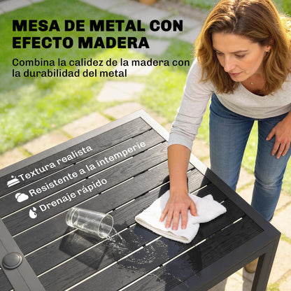 Outsunny Conjunto De Mesa Y Sillas Jardín De 7 Piezas_4
