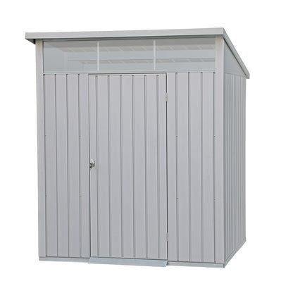 Caseta Jardín Palladium 6×5 Metal Gris Plata_0
