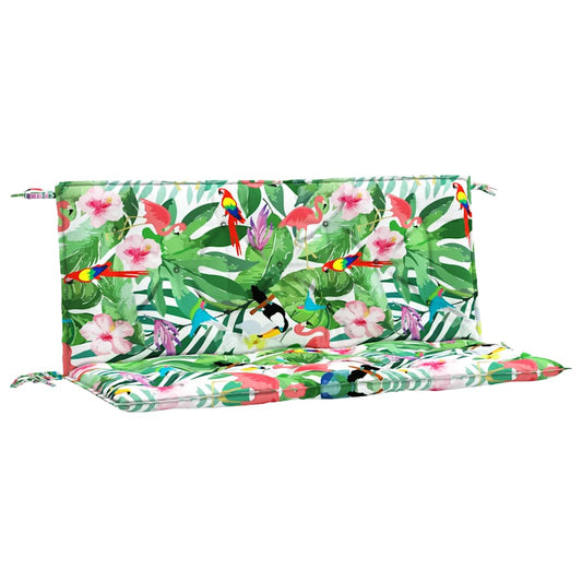 Vidaxl Cojines Para Banco De Jardín 2 Uds Tela Multicolor 120x50x7 Cm_0