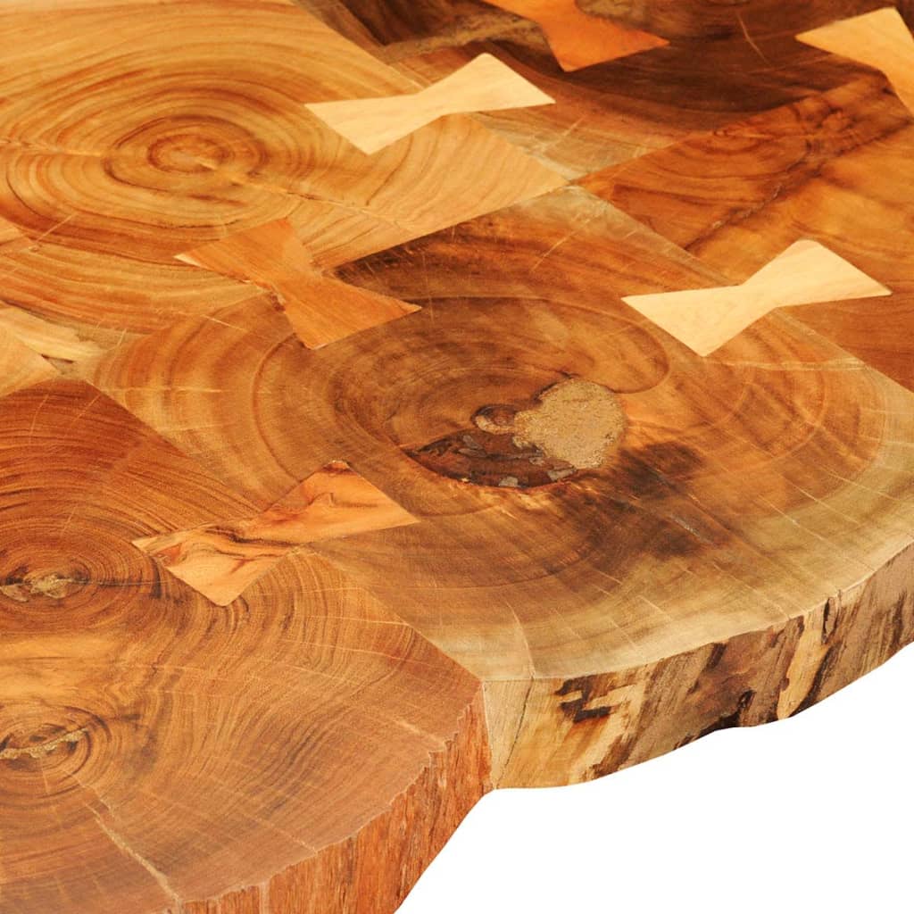 Mesa De Centro Con 6 Troncos Madera Maciza De Sheesham 35 Cm_1