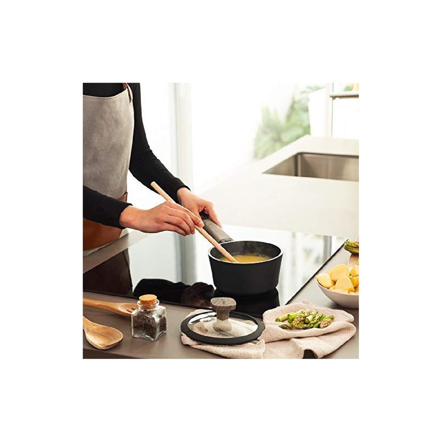 Cazo Polka Excellence 16 Pot Force. Diámetro 16 Cm, Aluminio Fundido, Revestimiento Antiadherente, Apto Para Todo Tipo De Cocinas Y Lavavajillas, Fo_3