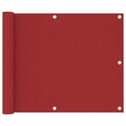 Vidaxl Toldo Para Balcón De Tela Oxford Rojo 75x600 Cm_0