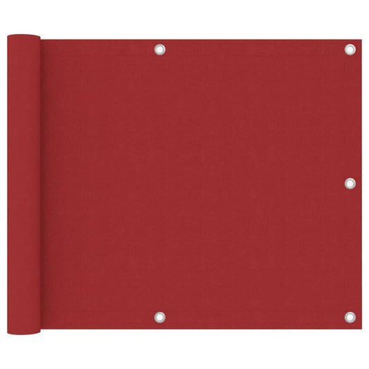 Vidaxl Toldo Para Balcón Tela Oxford Rojo 75x500 Cm_0
