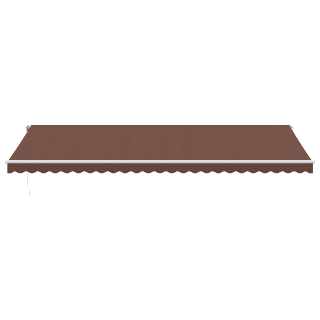 Toldo Retráctil Automático Con Luces Led Marrón 600x350 Cm_3