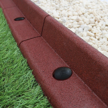 Bordes De Césped Terracota Flexibles Jardín Bordes De Césped Paquete De 6 X 1.2m_2