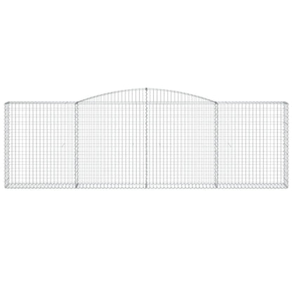 Cestas De Gaviones 5 Uds Forma De Arco Hierro 400x30x120/140 Cm_3