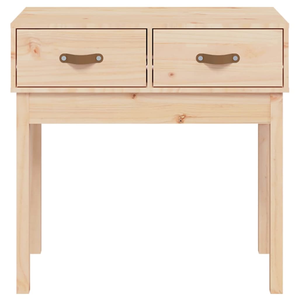 Mesa Consola Madera Maciza De Pino 76,5x40x75 Cm_1