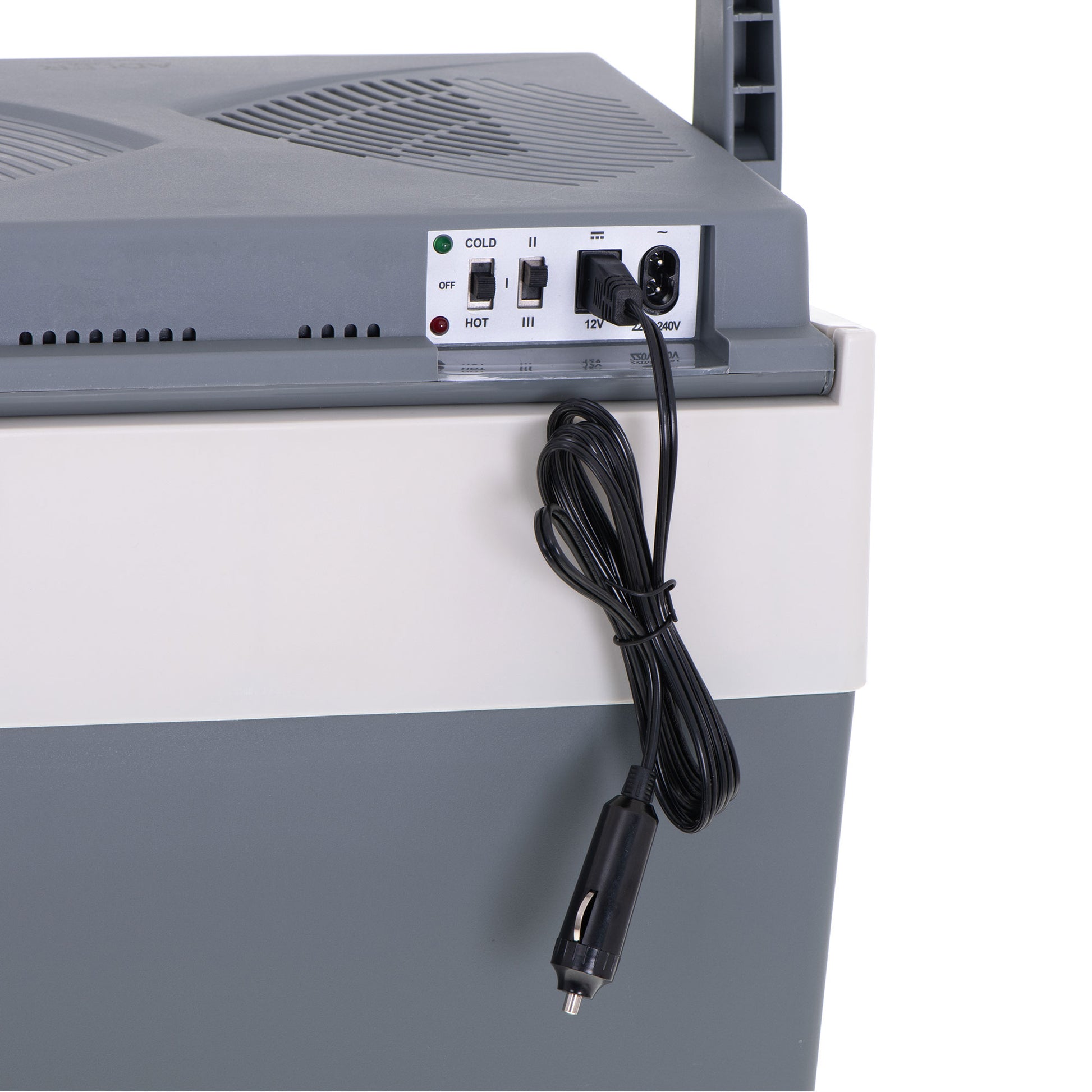 Nevera Portátil Eléctrica De Viaje, Coche, Camping, 28 L, Conexión 12v Y 220v, Enfría Y Calienta, Briebe, Cf1153, Gris