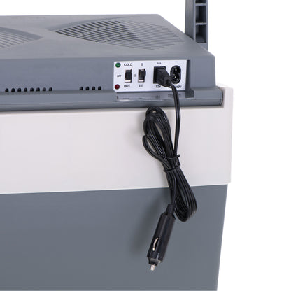 Nevera Portátil Eléctrica De Viaje, Coche, Camping, 28 L, Conexión 12v Y 220v, Enfría Y Calienta, Briebe, Cf1153, Gris