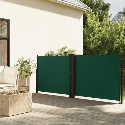 Vidaxl Toldo Lateral Retráctil Verde Oscuro 120x1000 Cm_1