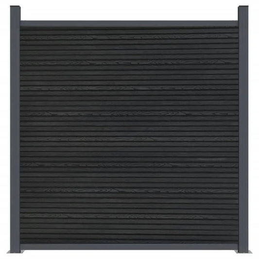 Panel De Valla Wpc Gris 1218x186 Cm / Vetonek_0