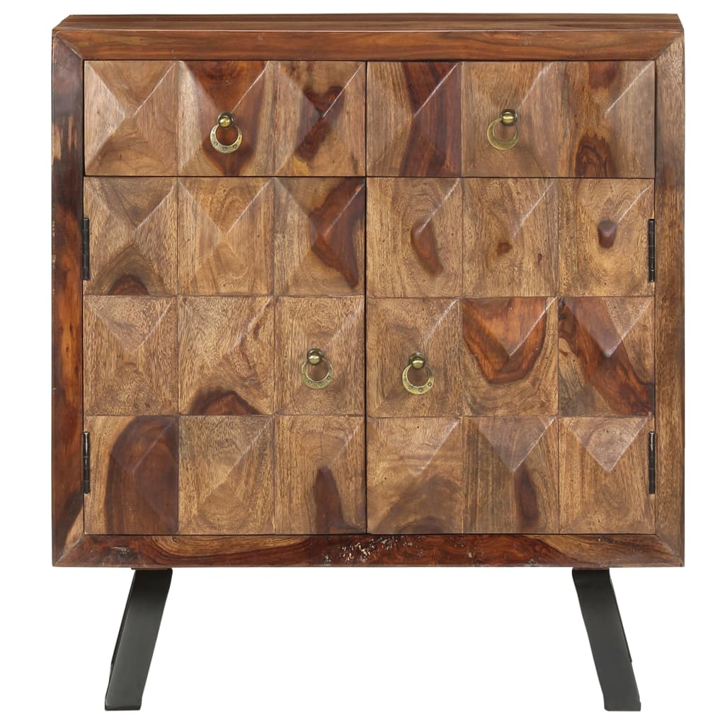 Armario Auxiliar De Madera Maciza De Sheesham 70x35x75 Cm_1