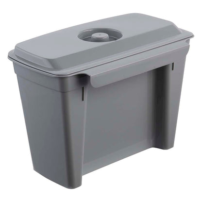 Papelera Colgante Milan, Con Tapa, Gris Nórdico, 4 Litros_1
