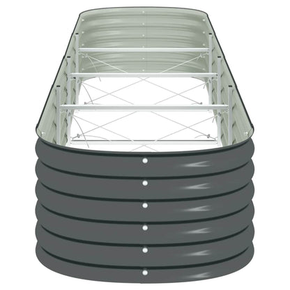 Arriate De Acero Galvanizado Gris 400x80x44 Cm_5