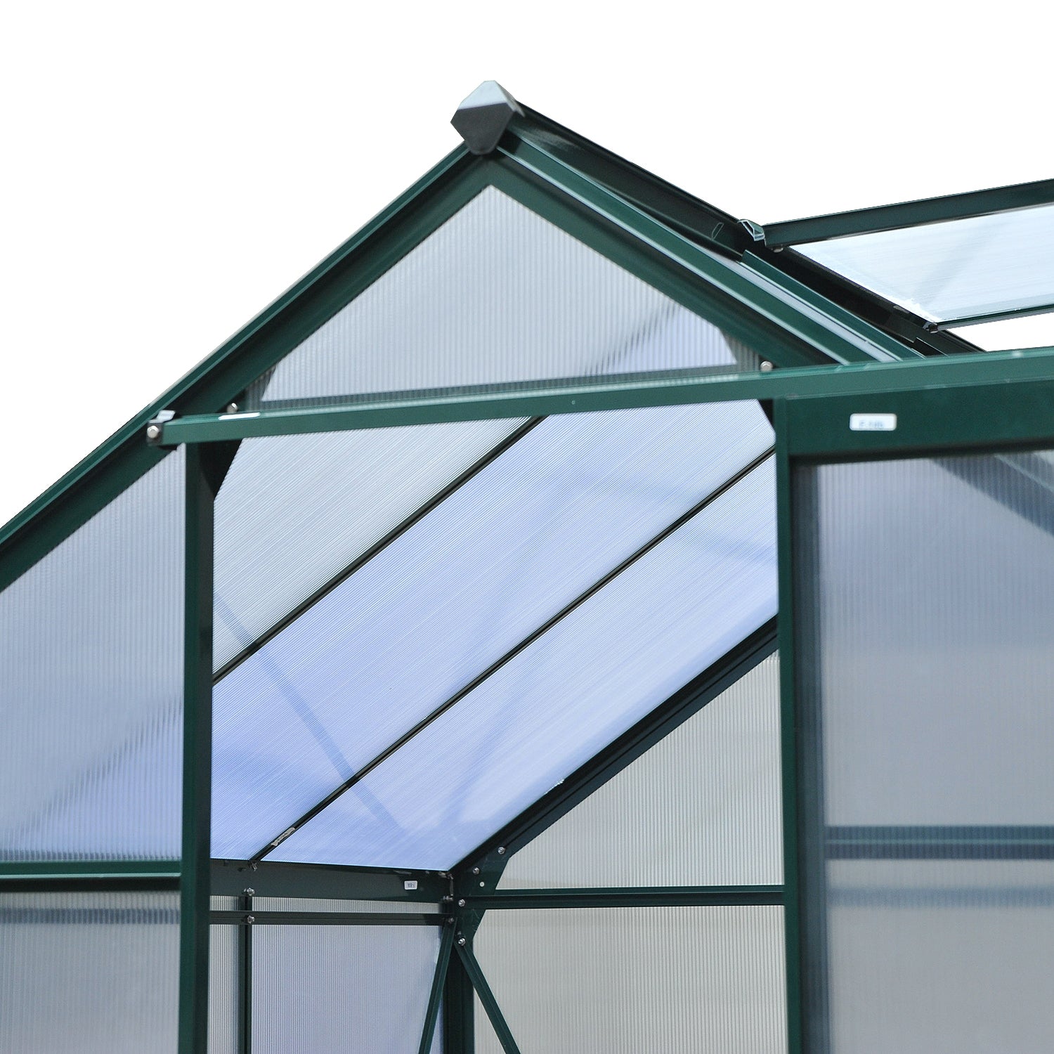 Outsunny Invernadero De Jardín 2x2 M Policarbonato Aluminio Protección Uv30_4