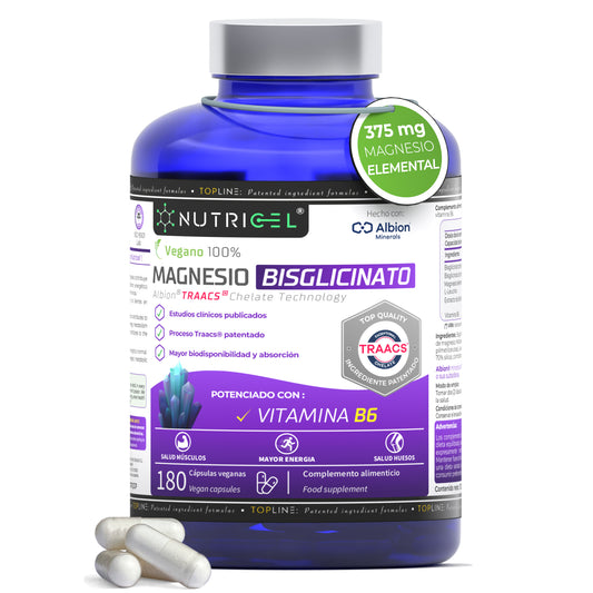 Magnesio Bisglicinato Albion® Traacs® + Vitamina B6 - Nutricel_0