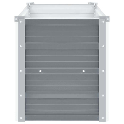 Arriate De Jardín De Acero Galvanizado Gris 100x40x45 Cm_3