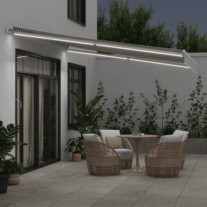 Toldo Retráctil Manual Con Luz Led Antracita Y Blanco 400x350cm_2