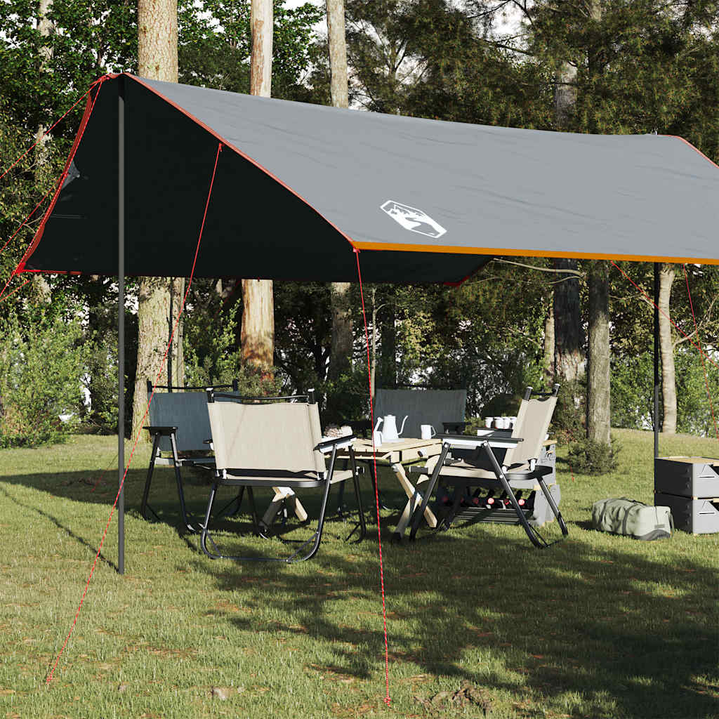 Lona De Camping Impermeable Naranja 460x305x210 Cm_1