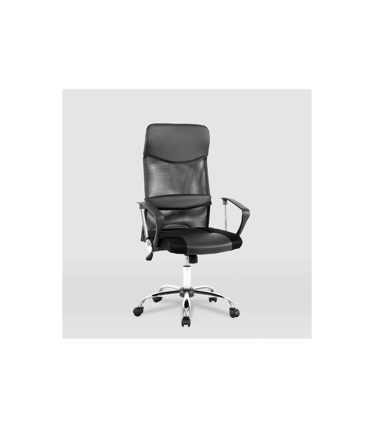 Silla De Oficina Dafne Acabado Negro. Alto: 112.5-122cm Ancho: 60cm Fondo: 49.5cm._5