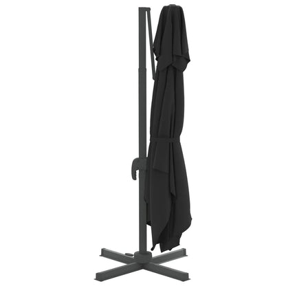Vidaxl Sombrilla Colgante De Doble Techo Negro 400x300 Cm_4